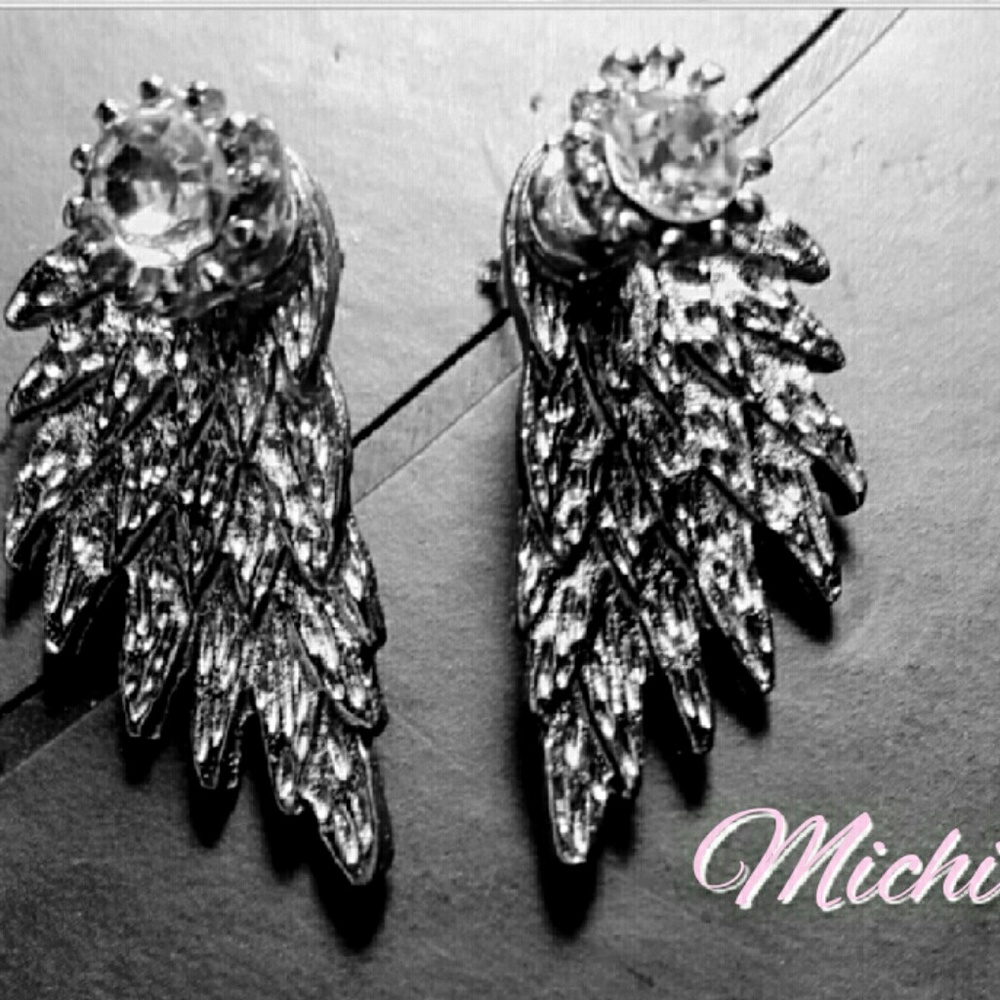 Angel wing Feathers earrings